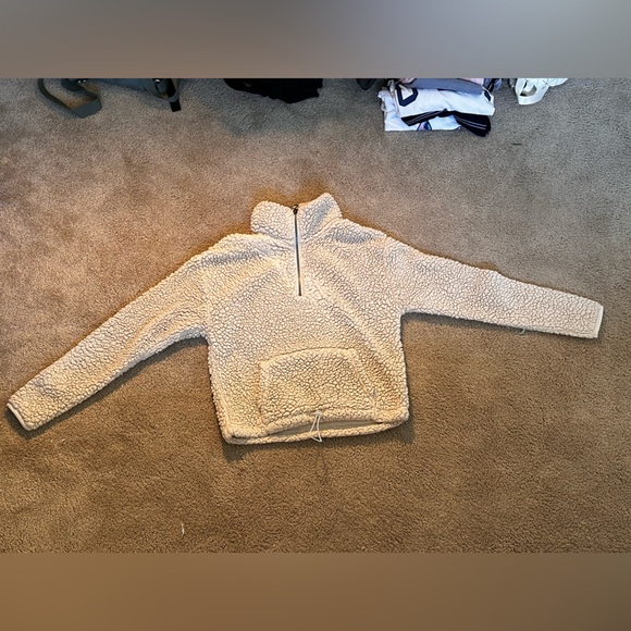 sherpa zip up sweater - Picture 4 of 5